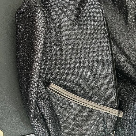 Dark Gray Glittery Large Overnight Bag with small matching clutch - Picture 2 of 13